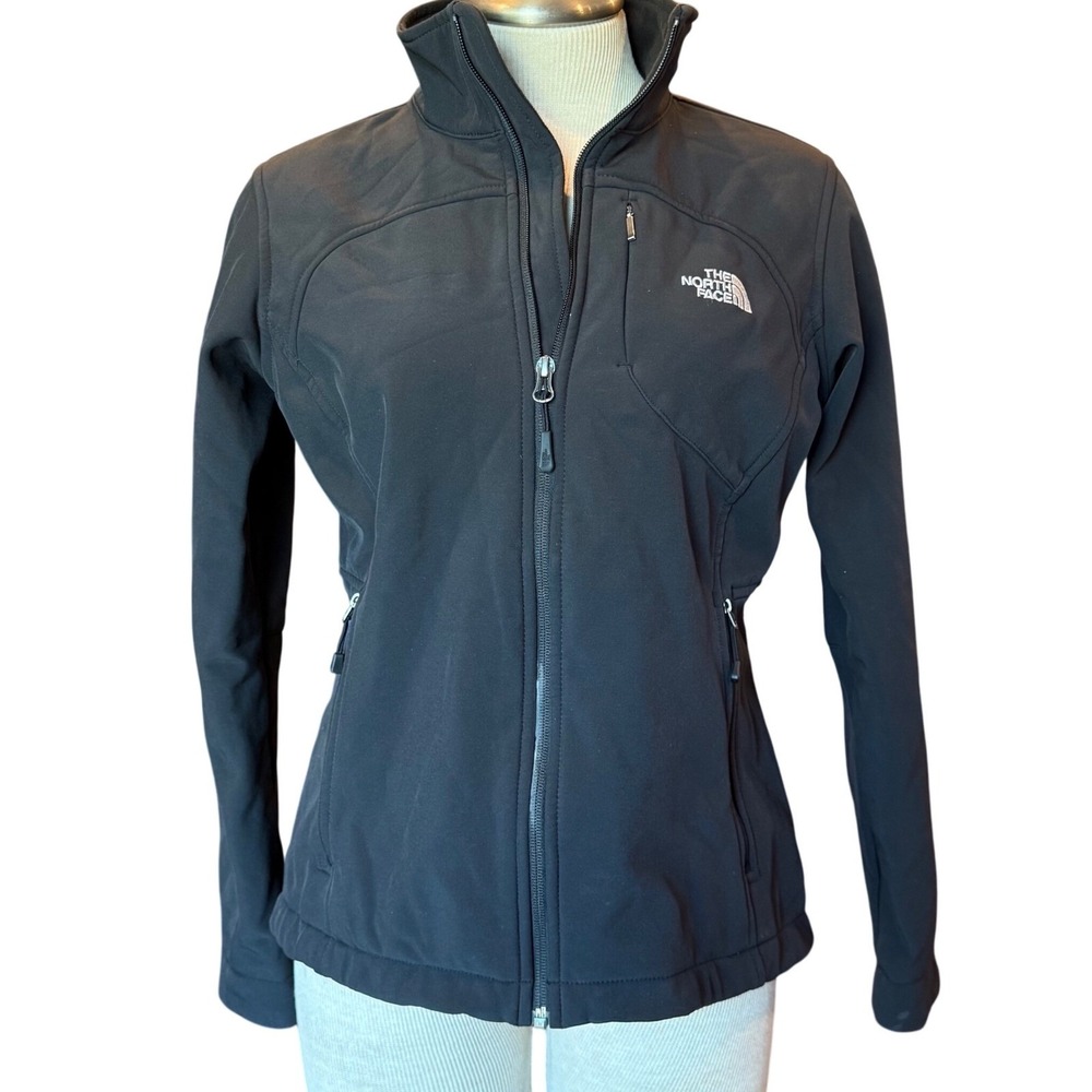 The North Face WindWall Black Softshell Jacket Women's Size Medium Winter Layer
